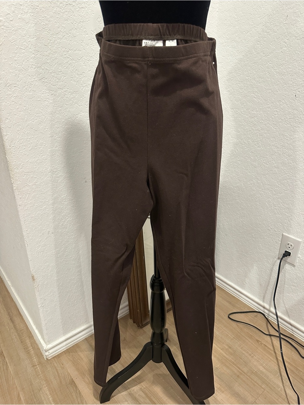 Women’s Brown Stretch Pull-On Leggings